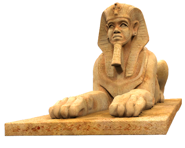 The Great Sphinx as a 3D model